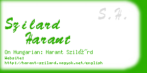 szilard harant business card